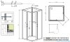 Radaway Premium Plus C+2S kabina czterościenna kwadratowa 90x90 szkło grafitowe 30453-01-05N/33433-01-05N